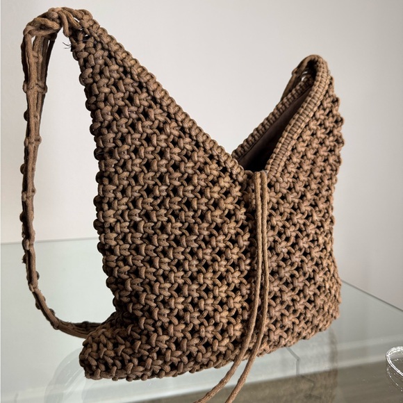 Hand Woven Brown Shoulder Bag OLD NAVY - Picture 5 of 8